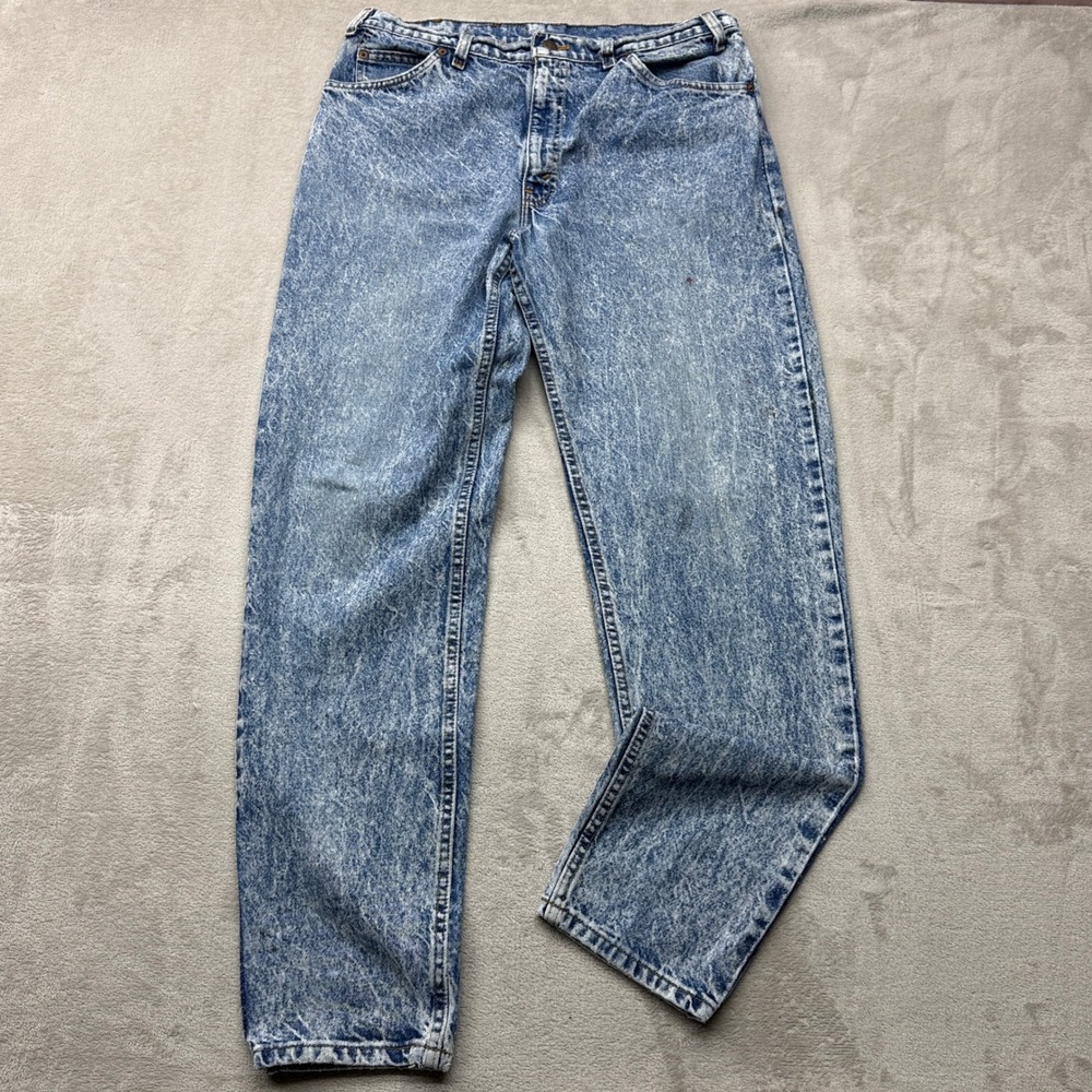 VTG Levi's 550 Relaxed Fit Jeans Men 36x34 Blue Acid Wash Grunge Tapered USA 90s